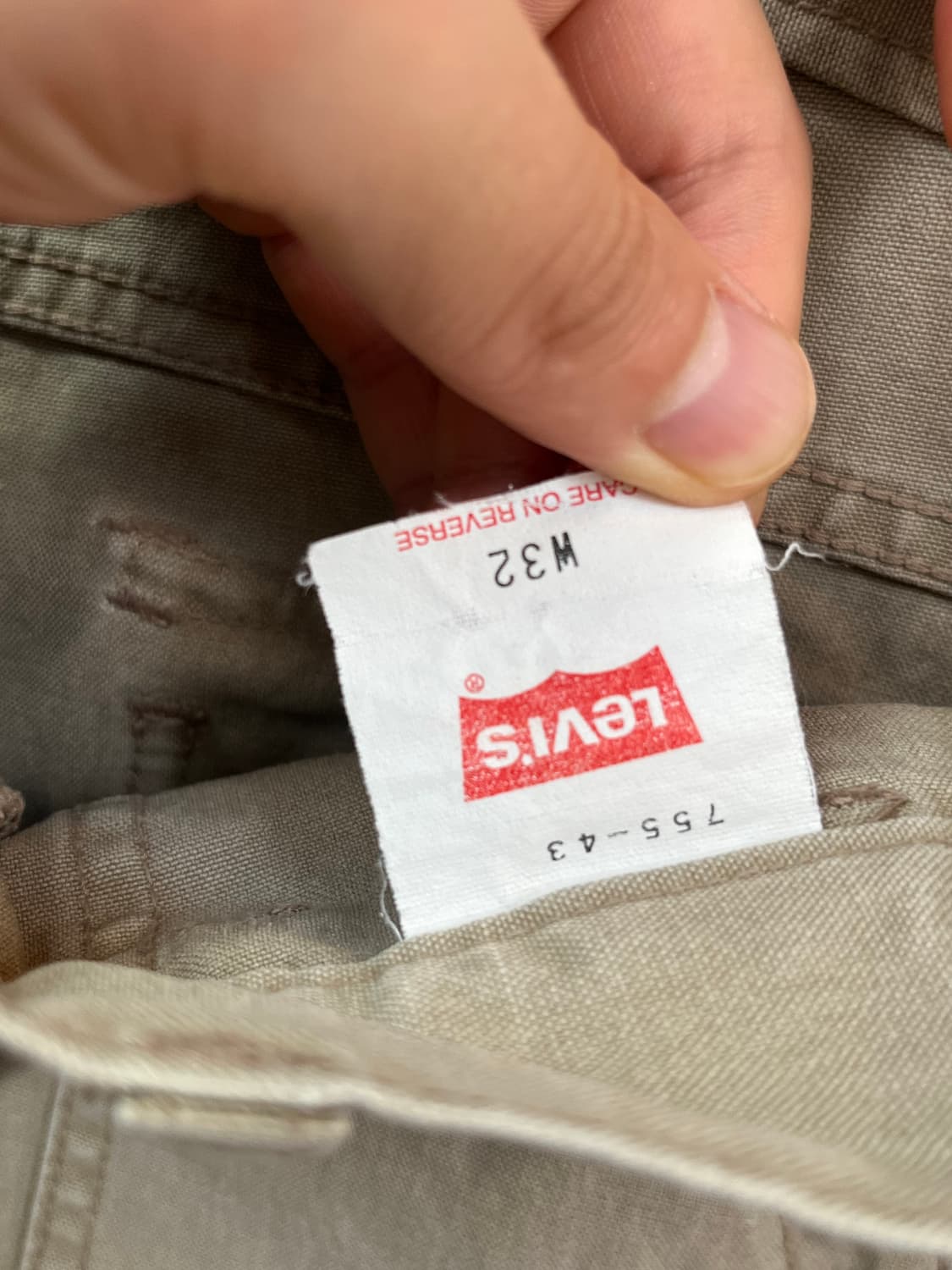Levis 베이지 퍼티그팬츠 W32 상품이미지4