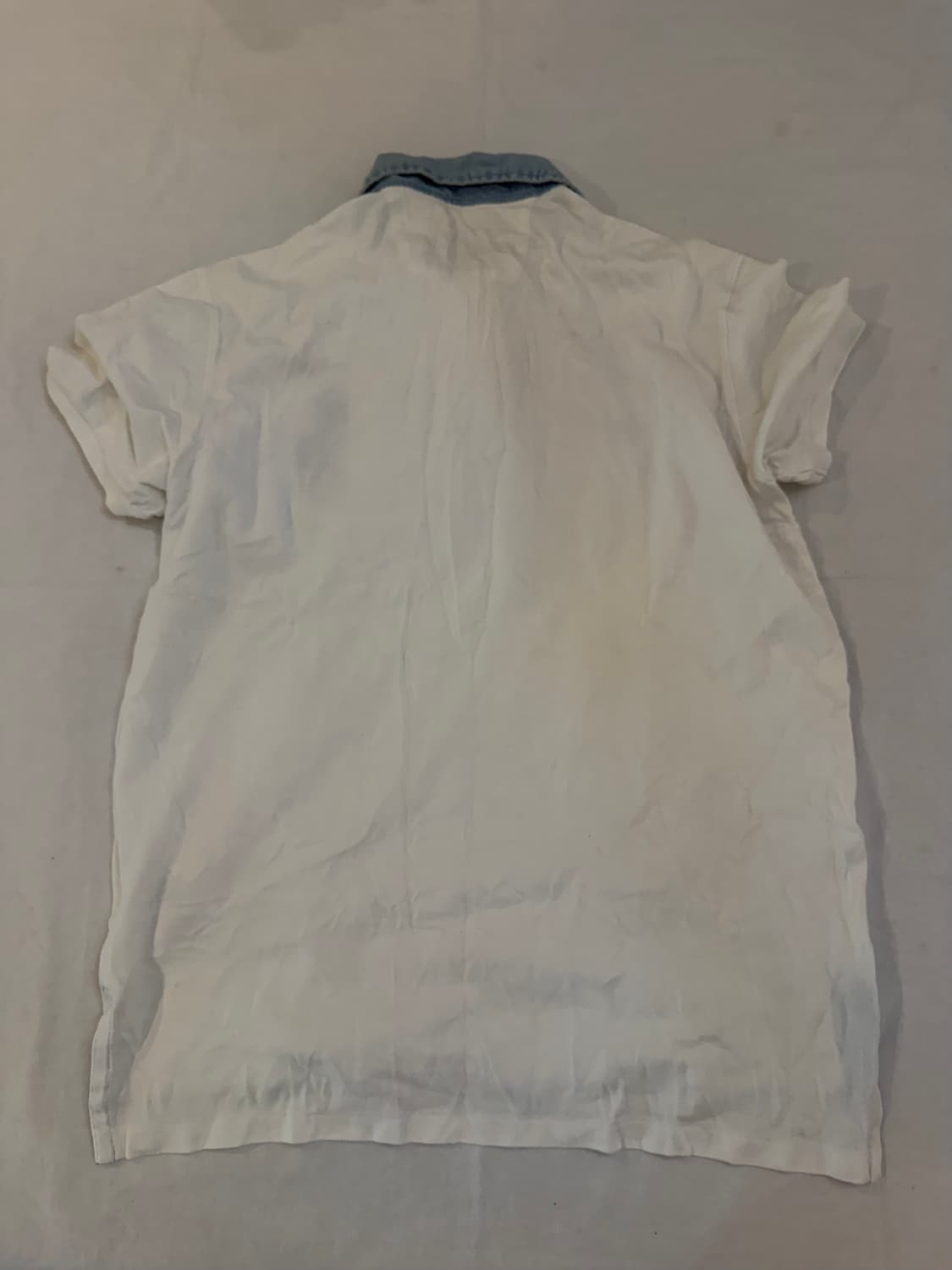 폴로 빅포니 데님 카라 치프키프 성조기 카라티 화이트 상품이미지4