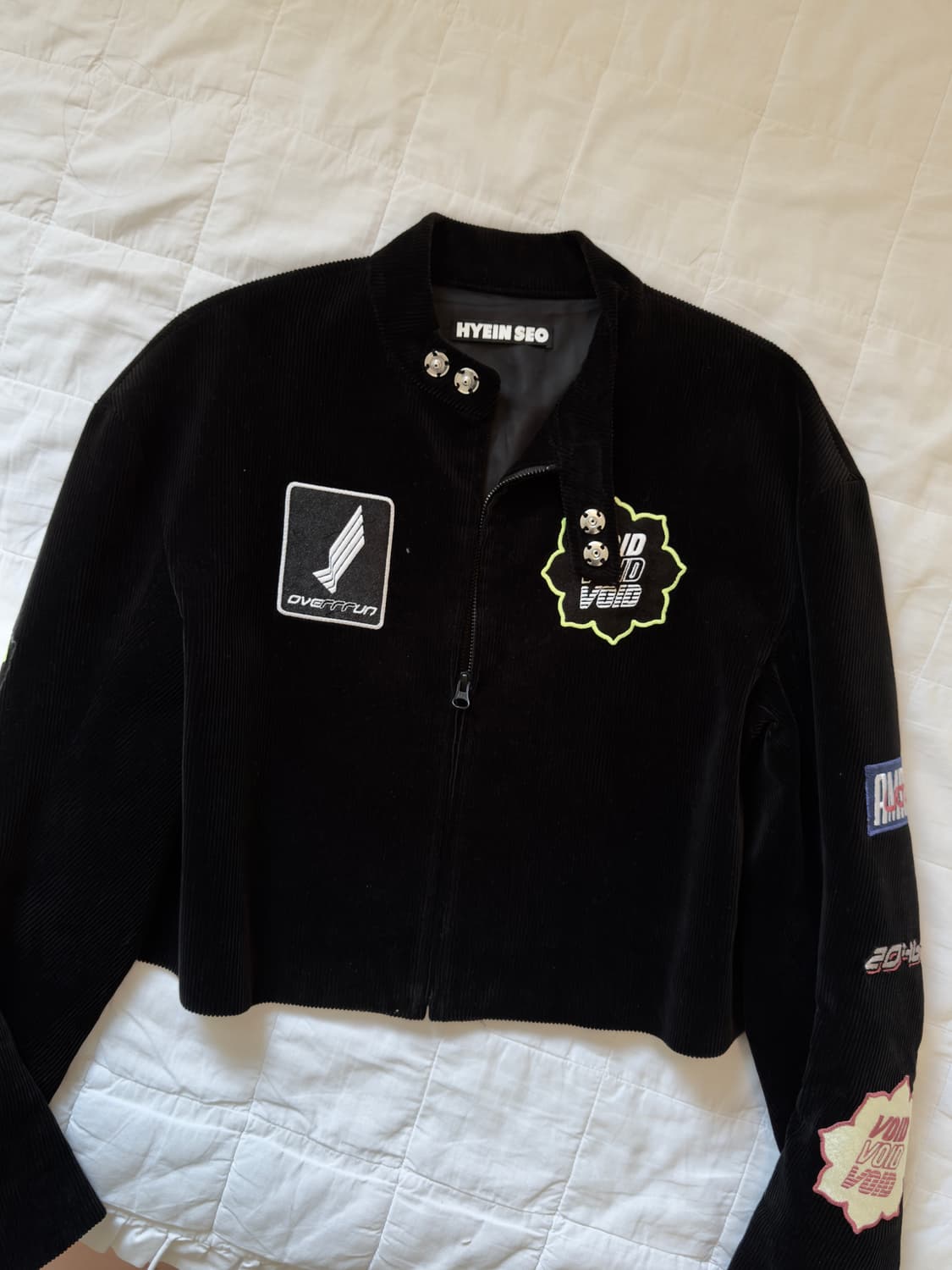 혜인서 크롭 코듀로이 바이커 자켓 상품이미지5