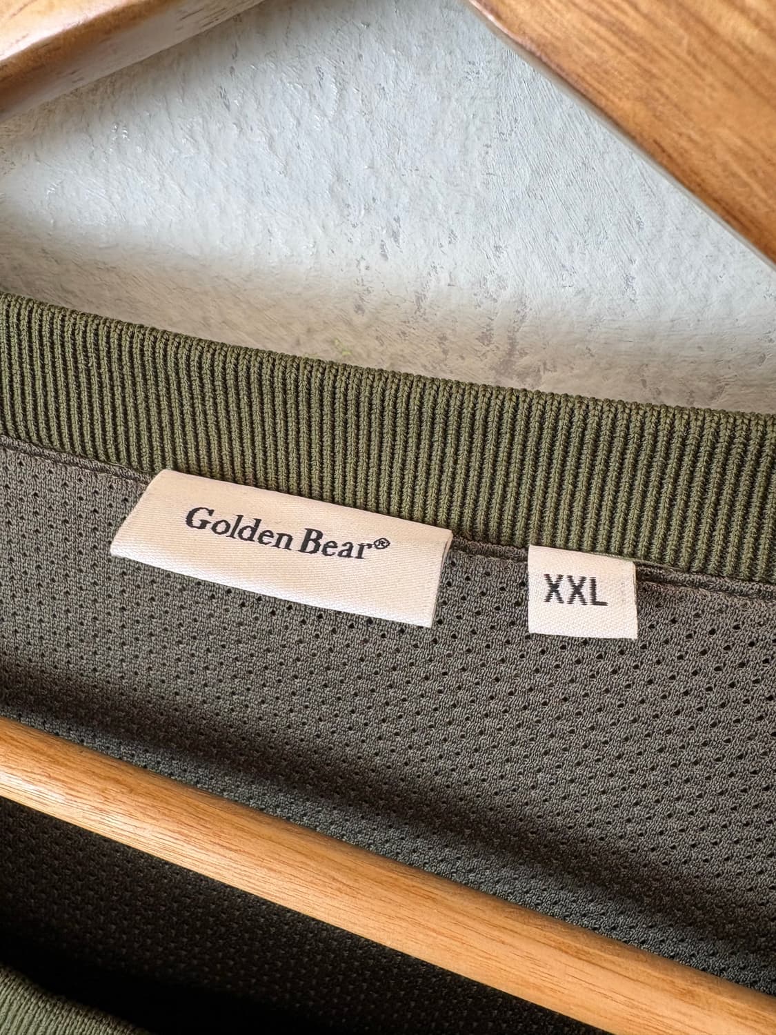 골든베어 올리브 그린 나일론 웜업 바람막이 상품이미지9