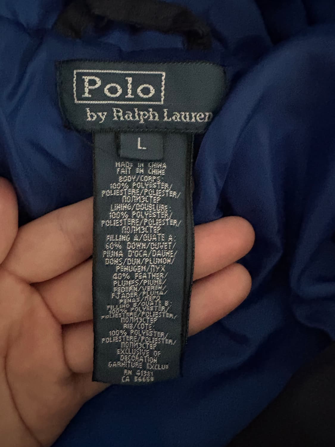 폴로 빅포니 네이비 패딩 상품이미지3