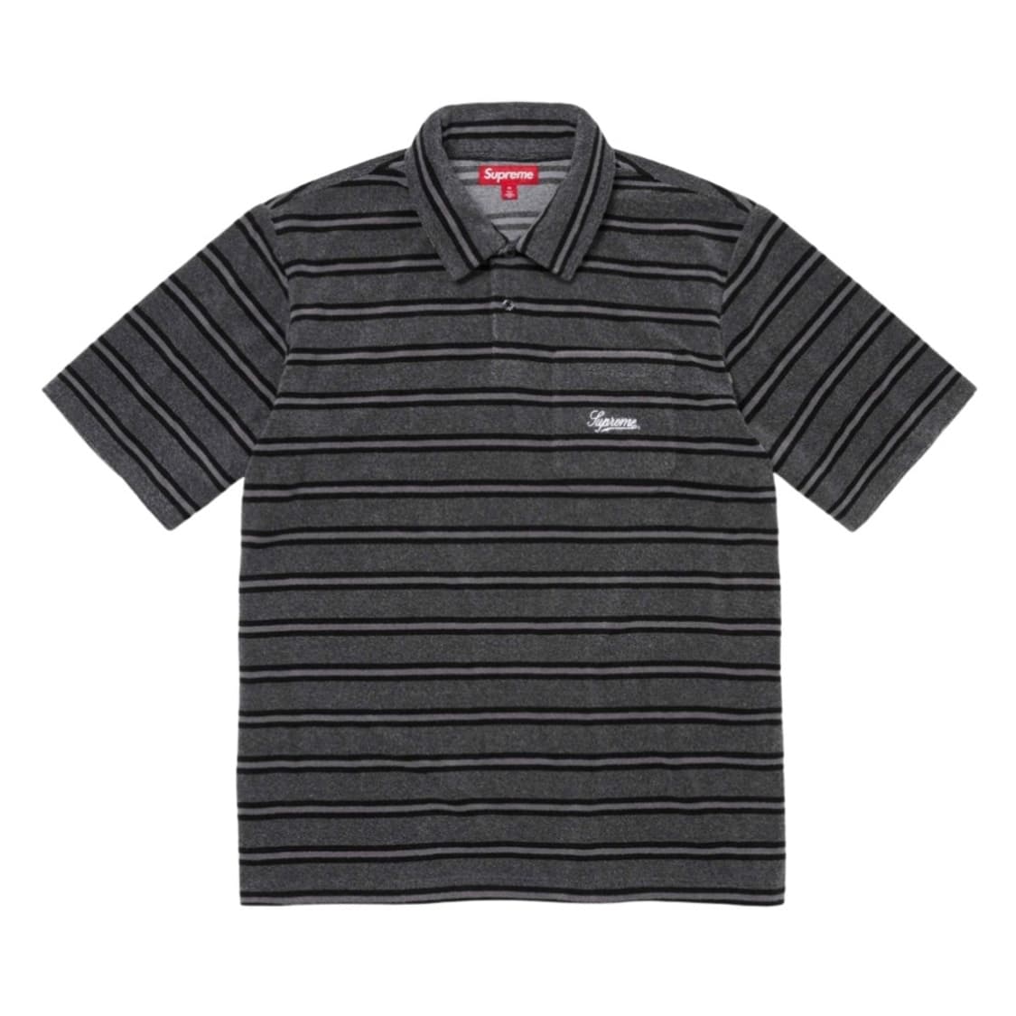 슈프림 스트라이프 테리 숏슬리브 폴로 - 24SS 상품이미지1