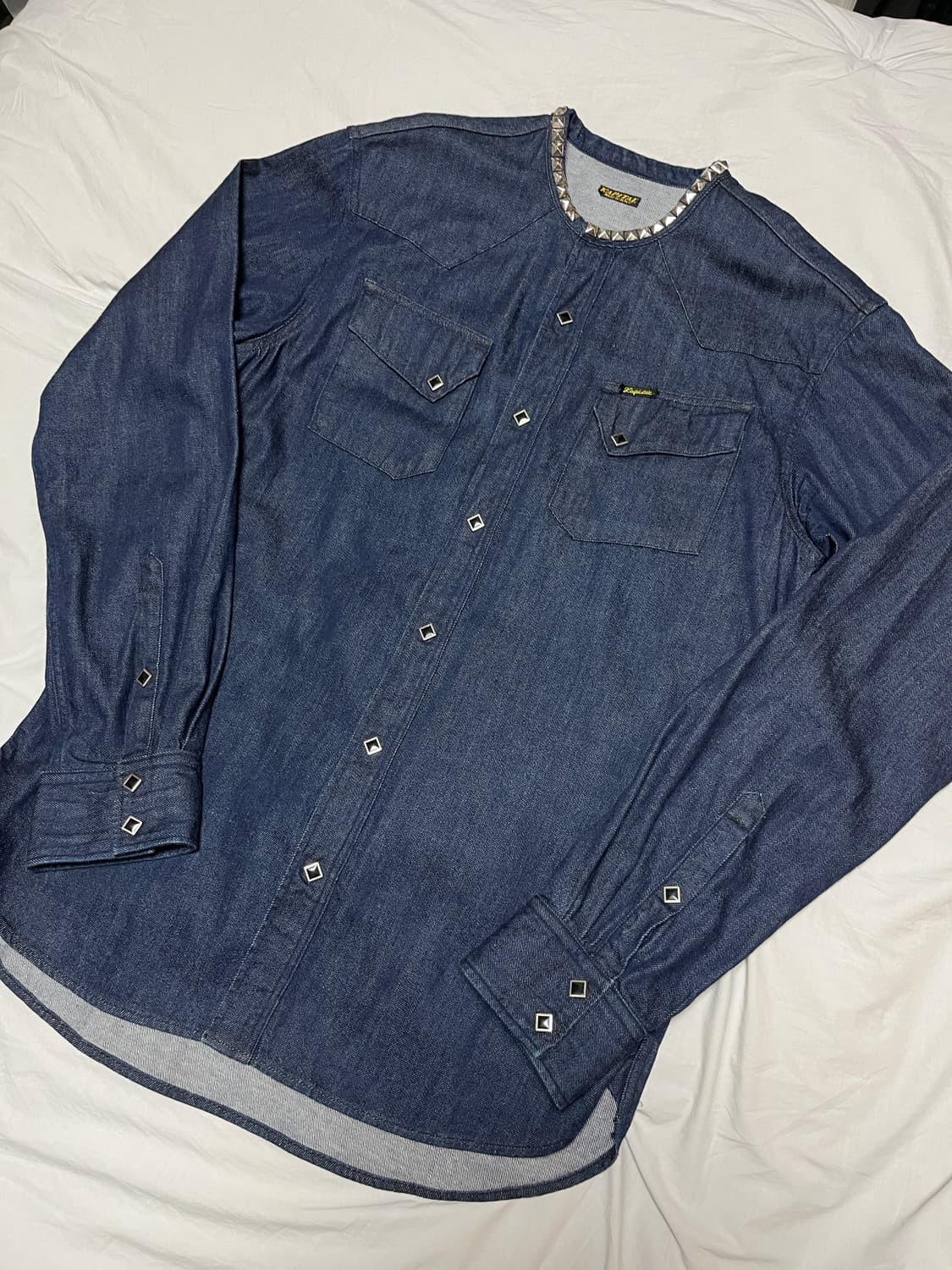 캐피탈 Kapital 80z 데님 밴드 컬러 스터드 웨스턴 셔츠 상품이미지8