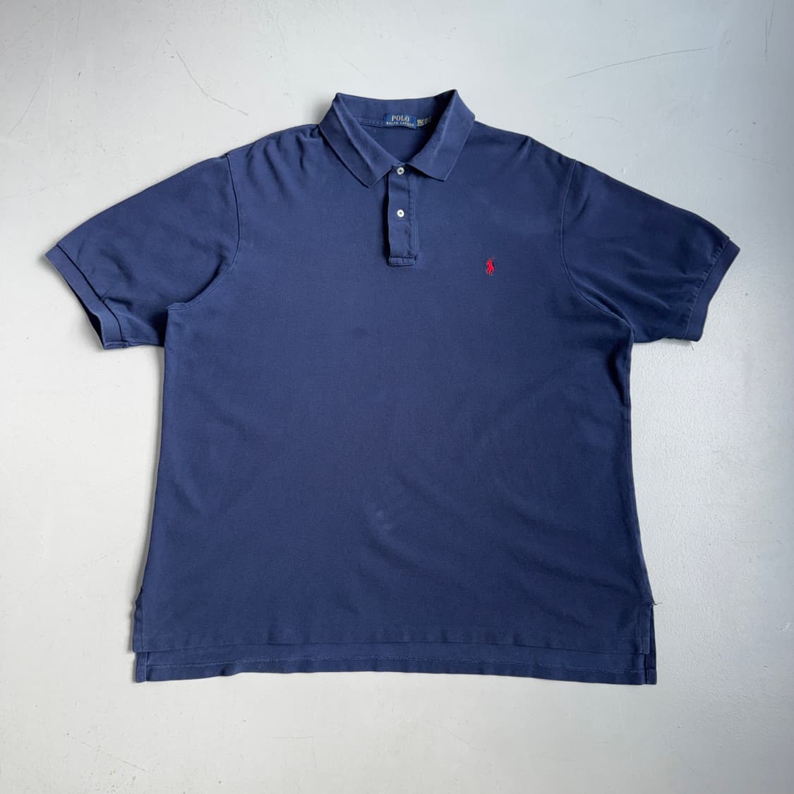 폴로 신형 XXL 포니 빅사이즈 PK 카라 반팔 티셔츠 네이비 상품이미지2
