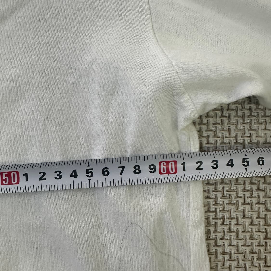 XXL 빈티지 화이트 빅사이즈 반팔티 0414D 상품이미지5