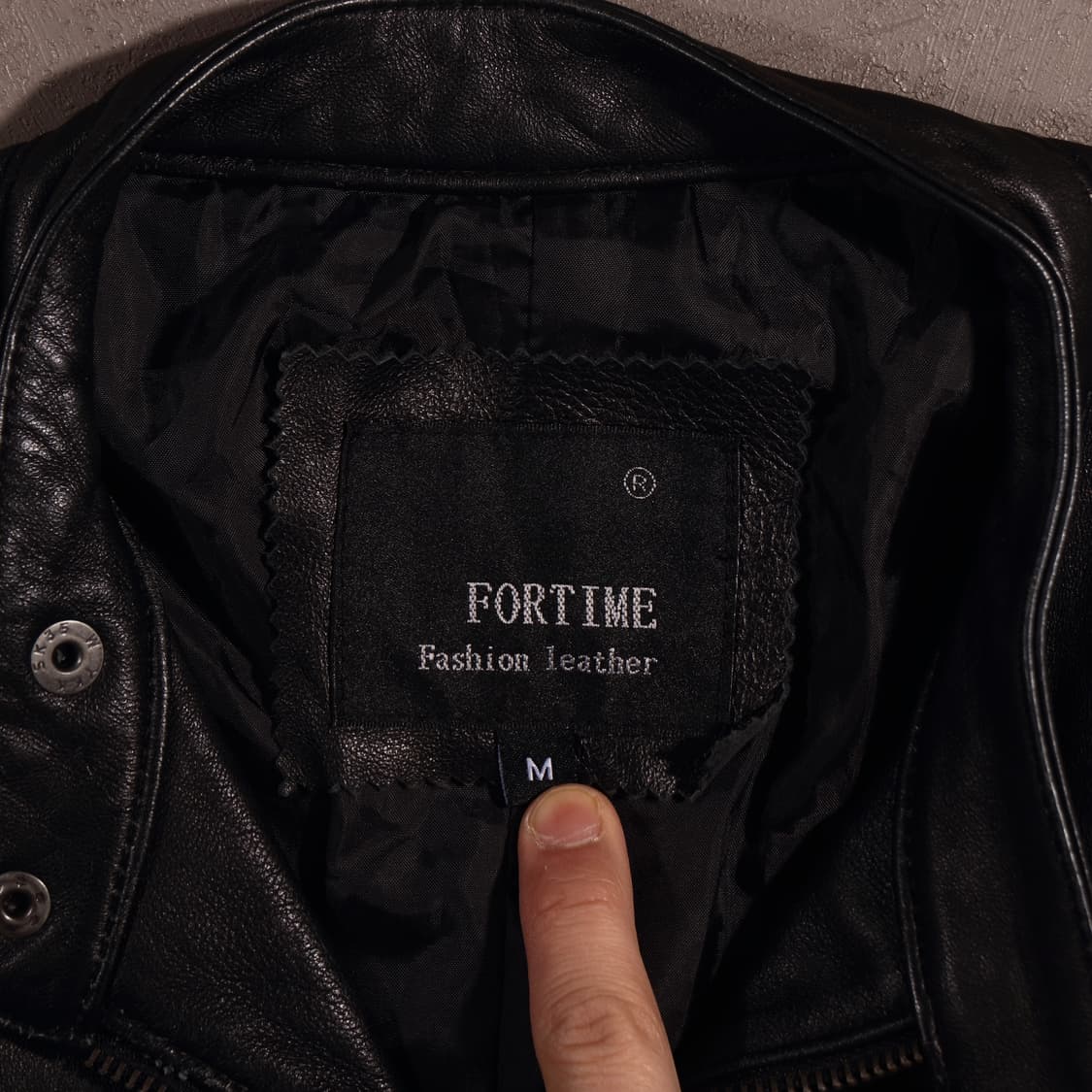 90s 빈티지 레더 라이더 집업자켓 상품이미지3