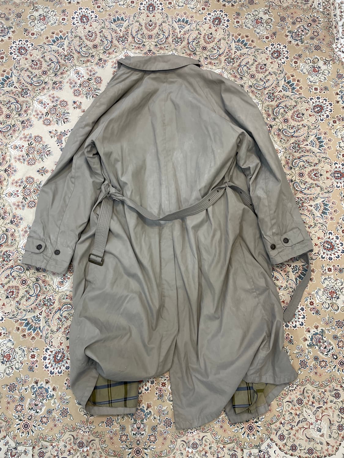 조르지오 아르마니 르 콜레지오니 이탈리아 90S 트렌치 코트 XL 상품이미지2