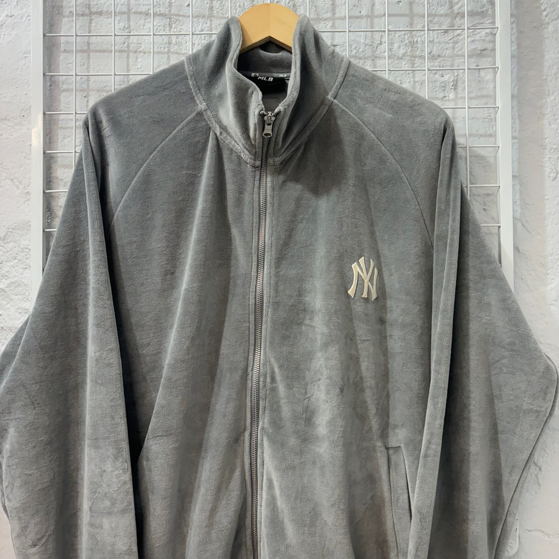 MLB 엠엘비 파스텔 민트 벨뱃 트랙탑 져지 2XL 상품이미지3