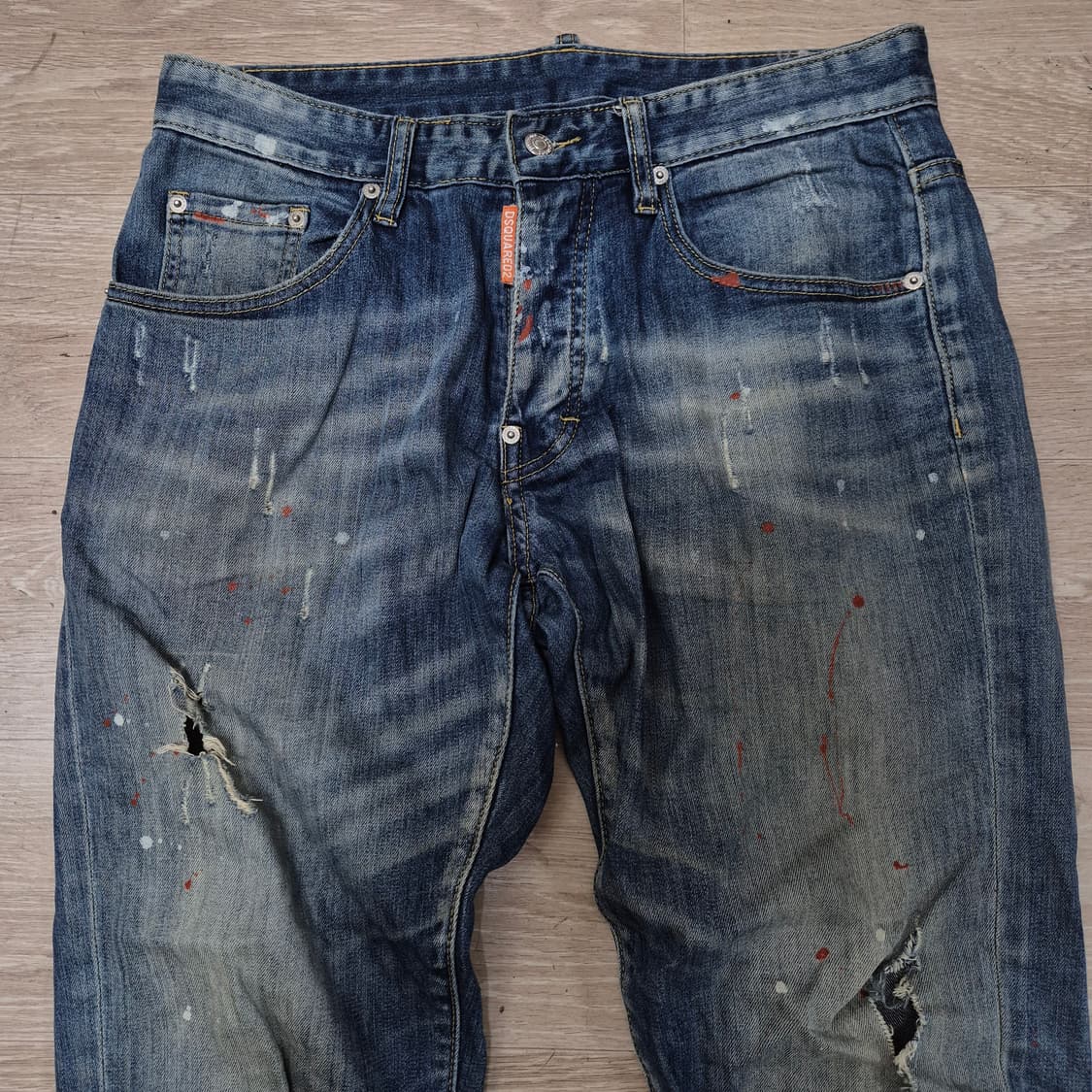 디스퀘어드2 데미지 워싱 데님 팬츠 청바지 (46) 상품이미지2