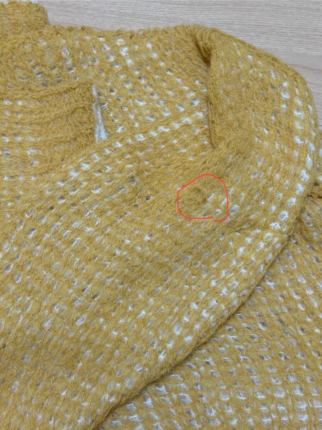 AIREI 옐로우 레이어드 스웨터 상품이미지3