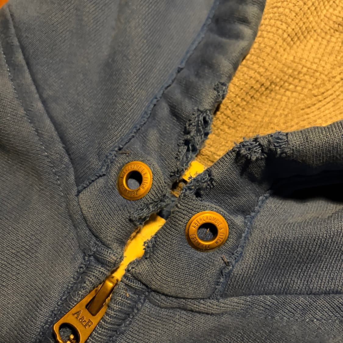 ABERCROMBIE & FITCH 아베크롬비 블루 후드집업 XL 상품이미지6