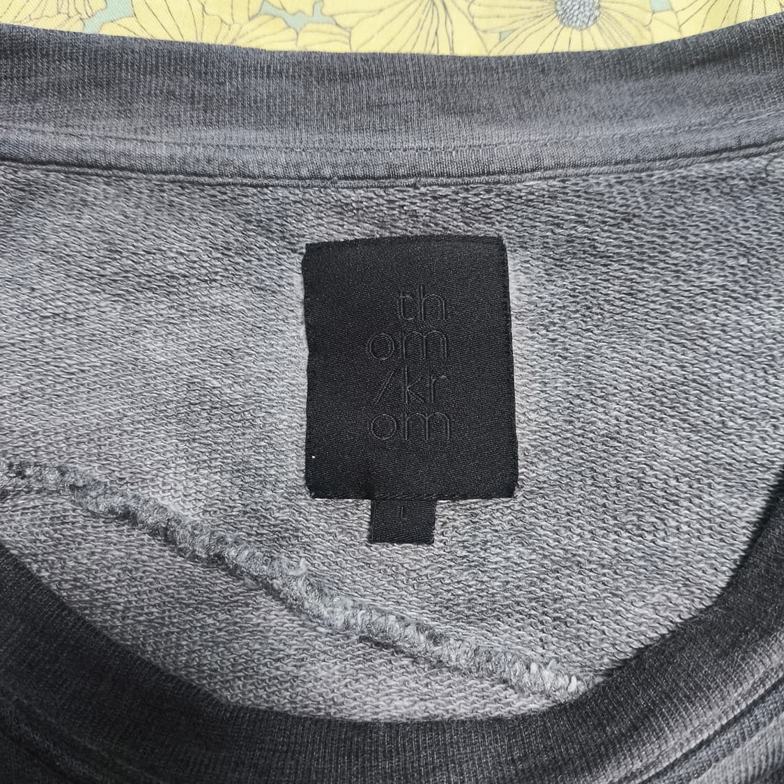 [L] thom/krom 톰크롬 오일 크루넥 맨투맨 상품이미지3