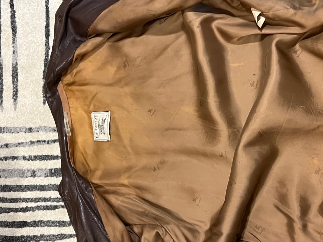 [100] 버버리 프로섬 빈티지 브라운 레더 자켓 상품이미지4