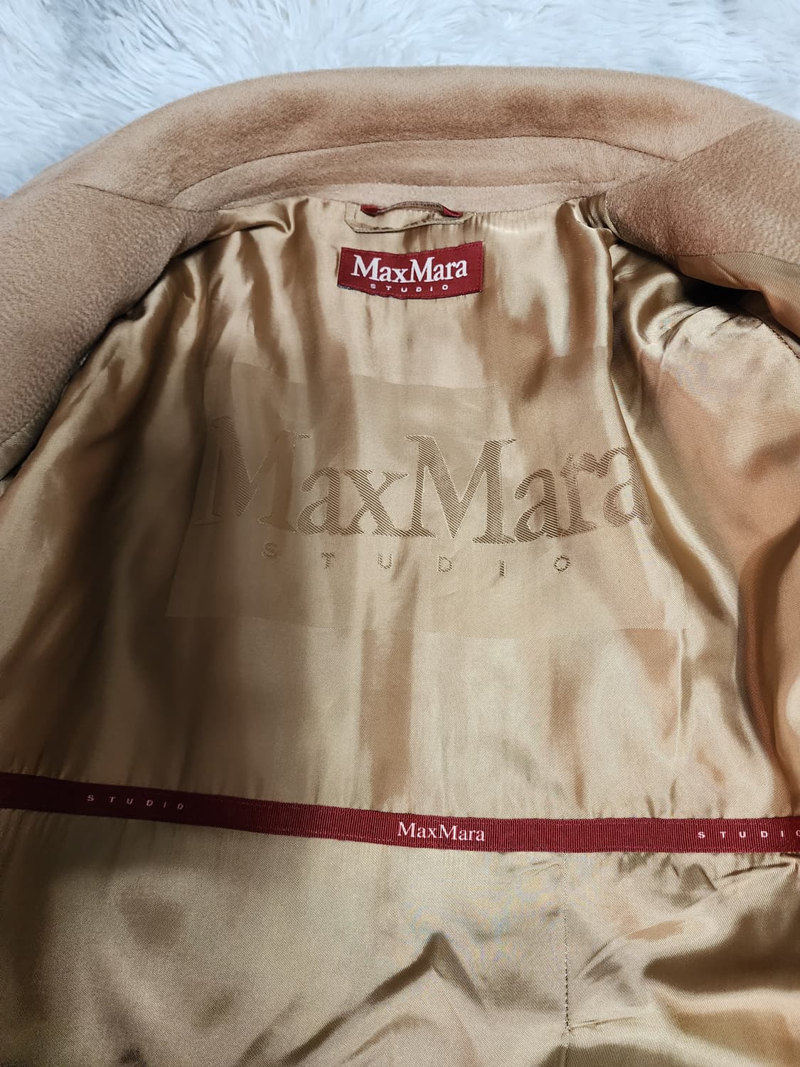정품 막스마라 스튜디오 카멜 코트 상품이미지4