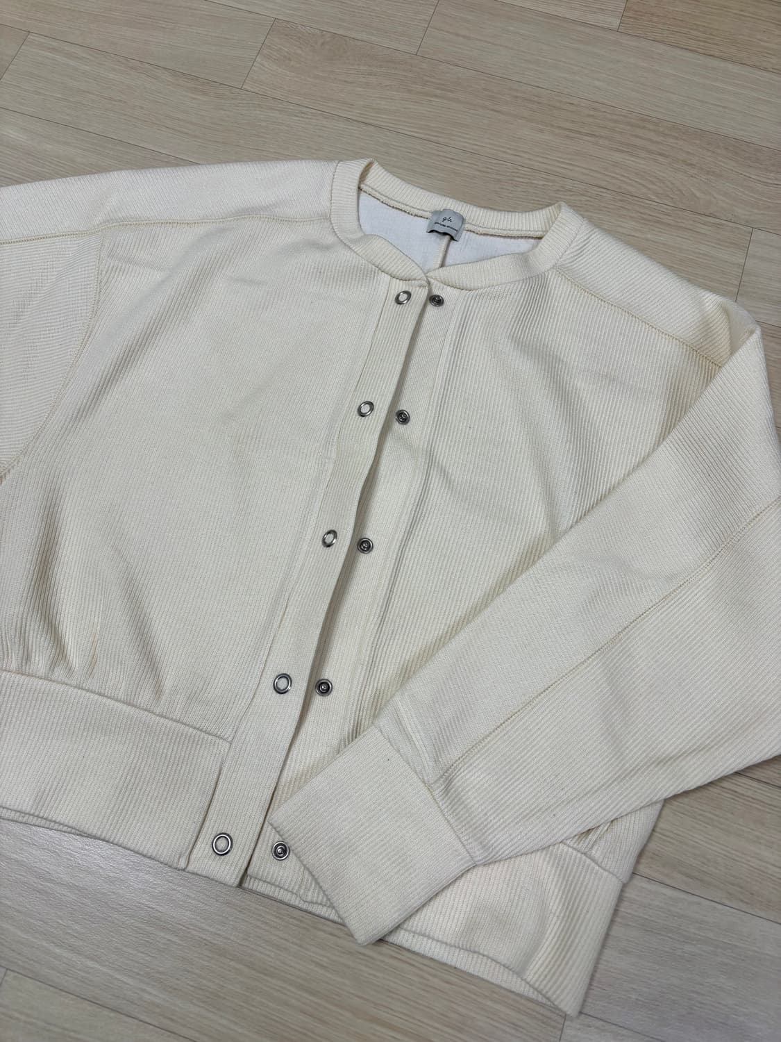 유나이티드 애로우즈 그린라벨 릴렉싱 라운드넥 가디건 아이보리 상품이미지1