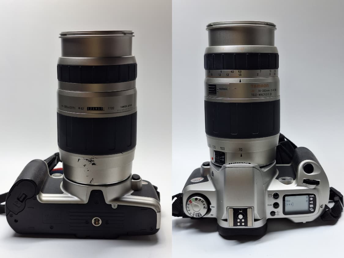 빈티지 필름카메라 풀세트/캐논 Eos kiss,탐론 70-300 망원렌즈 상품이미지5