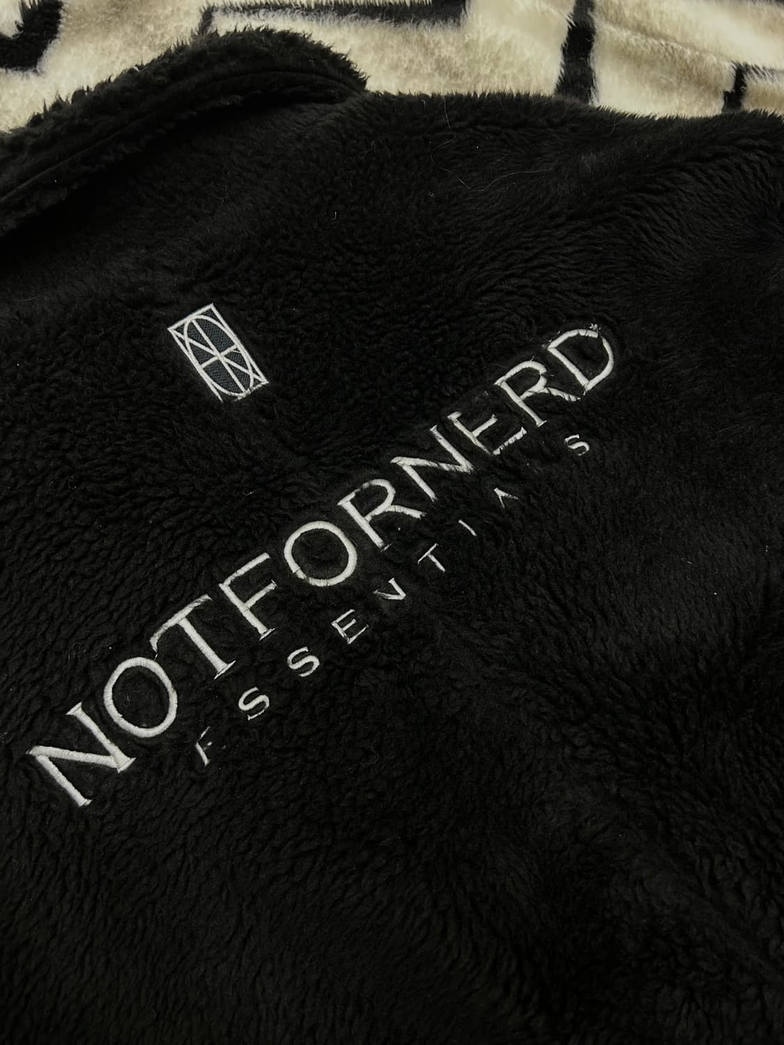 [실측XL]낫포너드 오버핏 더블 롱 퍼 코트/블랙 상품이미지1