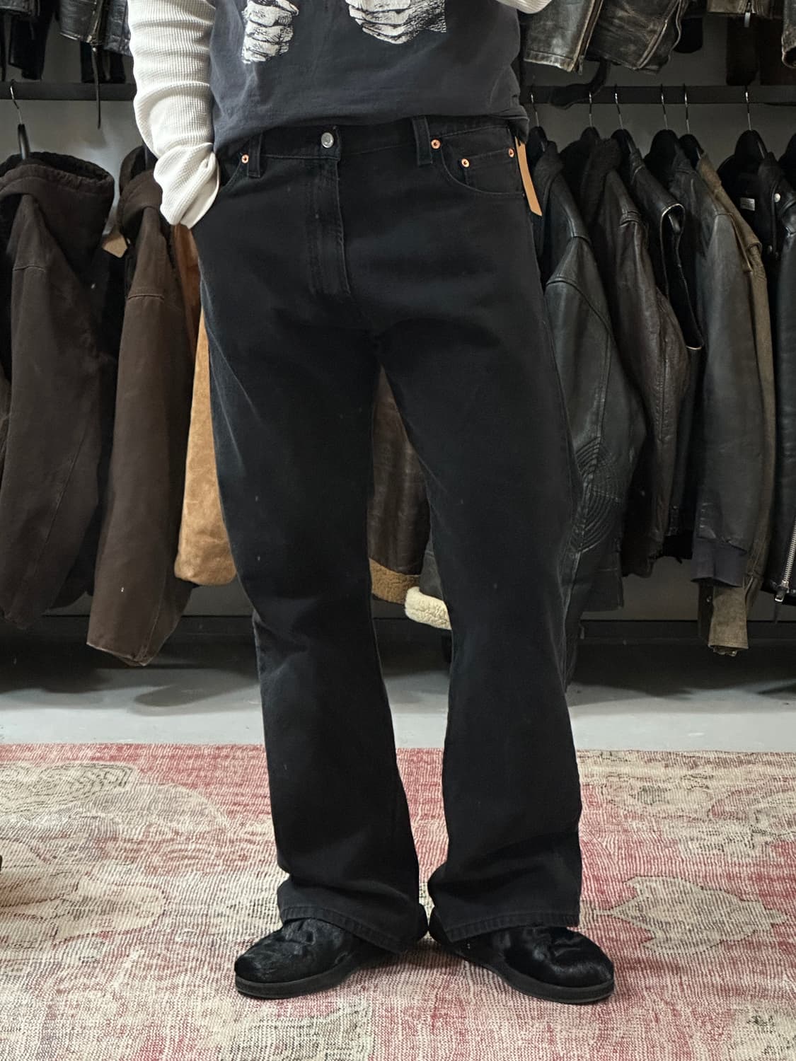 00’s 리바이스 517 블랙 부츠컷 플레어진 상품이미지10