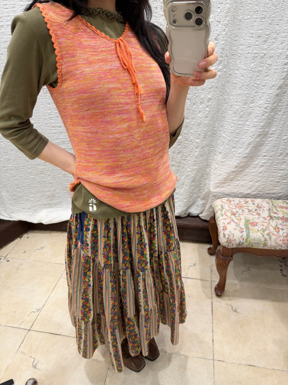 Sunny Tangerine Knit Cami 상품이미지5