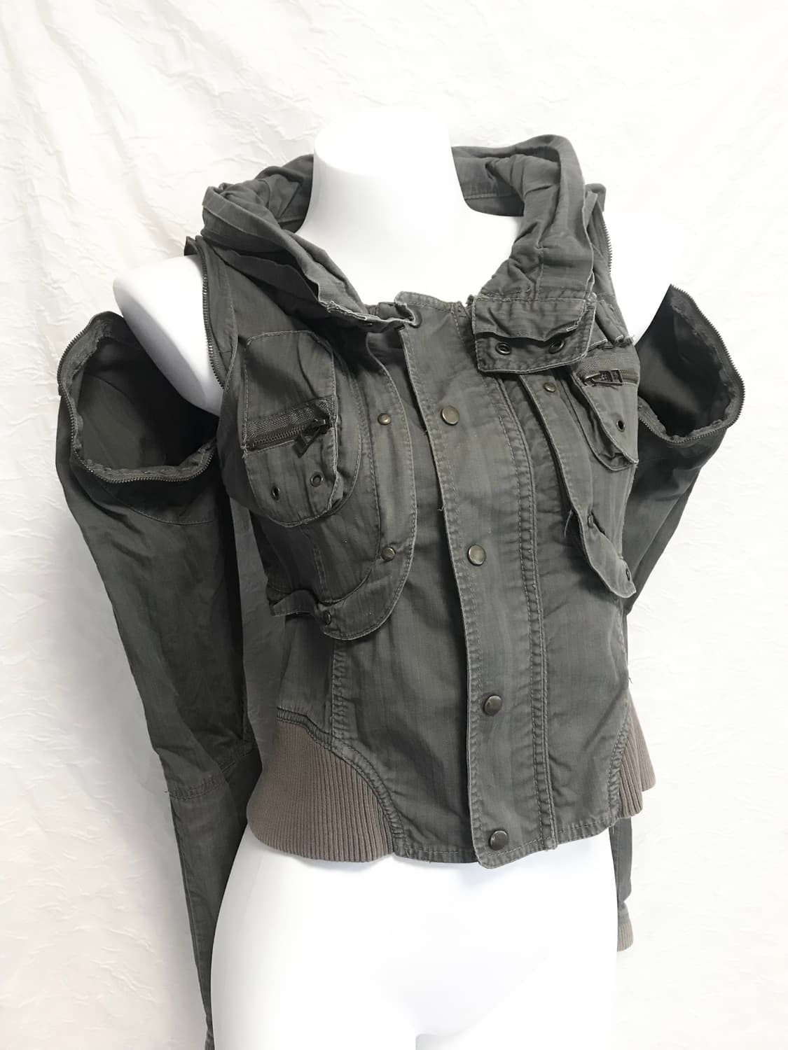 택포•빈티지 핀터깔 00s y2k 3-way 아카이브 하이넥 자켓 상품이미지5