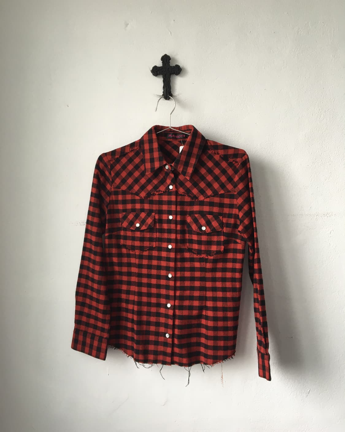 Playboy check pattern hisrt 상품이미지2