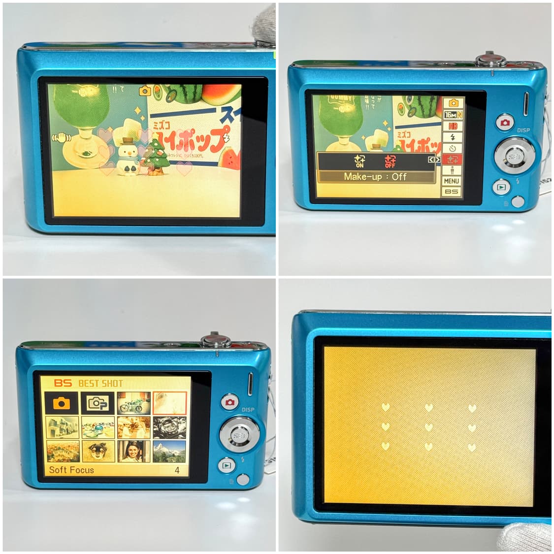 카시오 엑슬림 ZS210 스카이블루 빈티지디카 상품이미지4