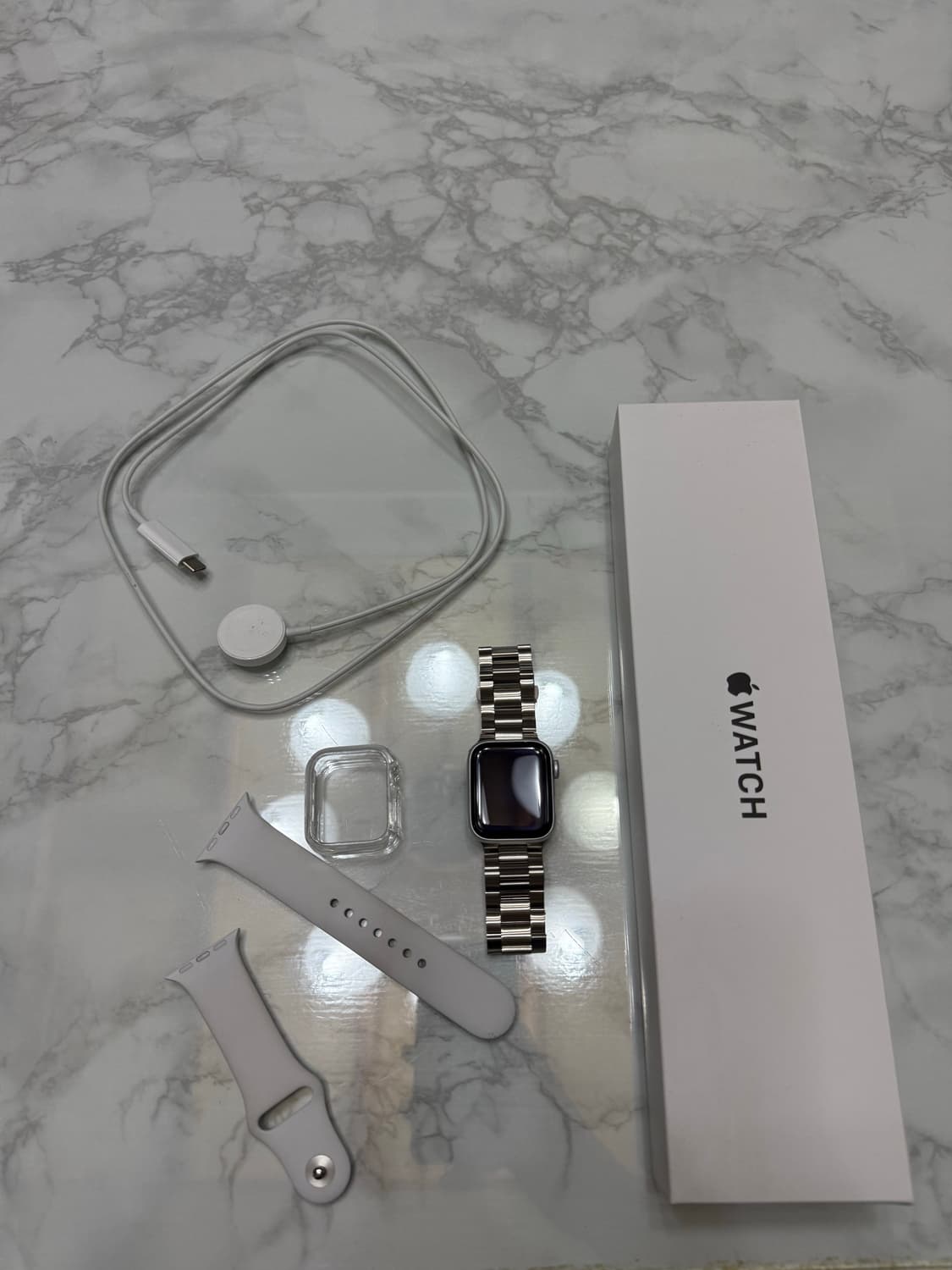 애플워치 SE2 풀박스, 메탈 스트랩 상품이미지1