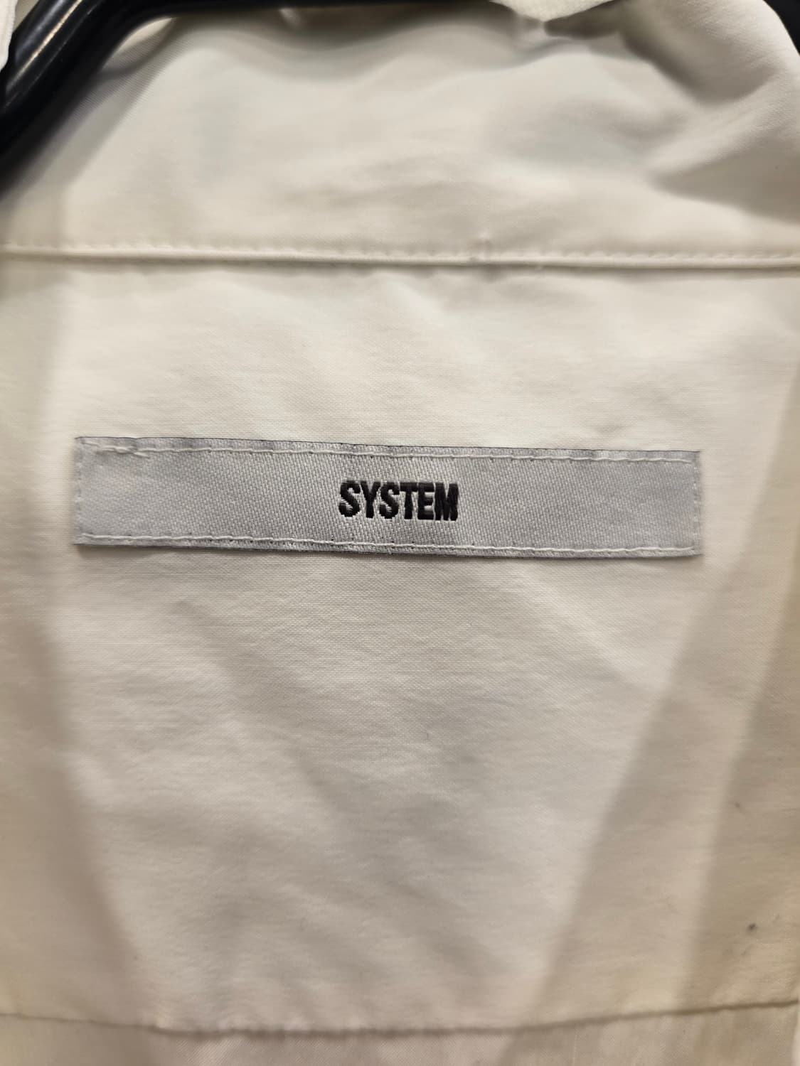 시스템옴므 SYSTEM 남성 화이트 반팔 셔츠 105~110 상품이미지6