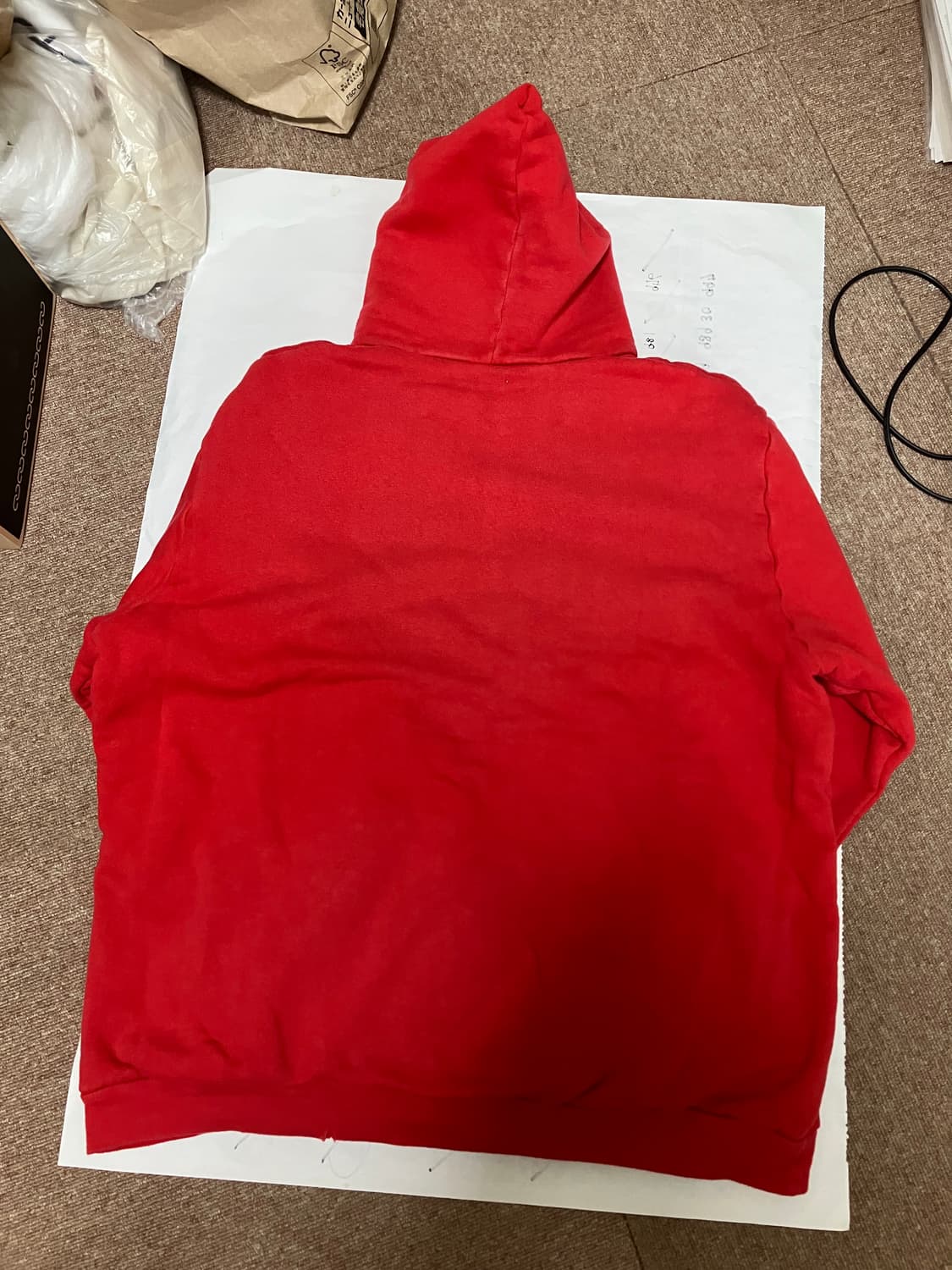 25aw 빈티지 스웻 후드집업 상품이미지3