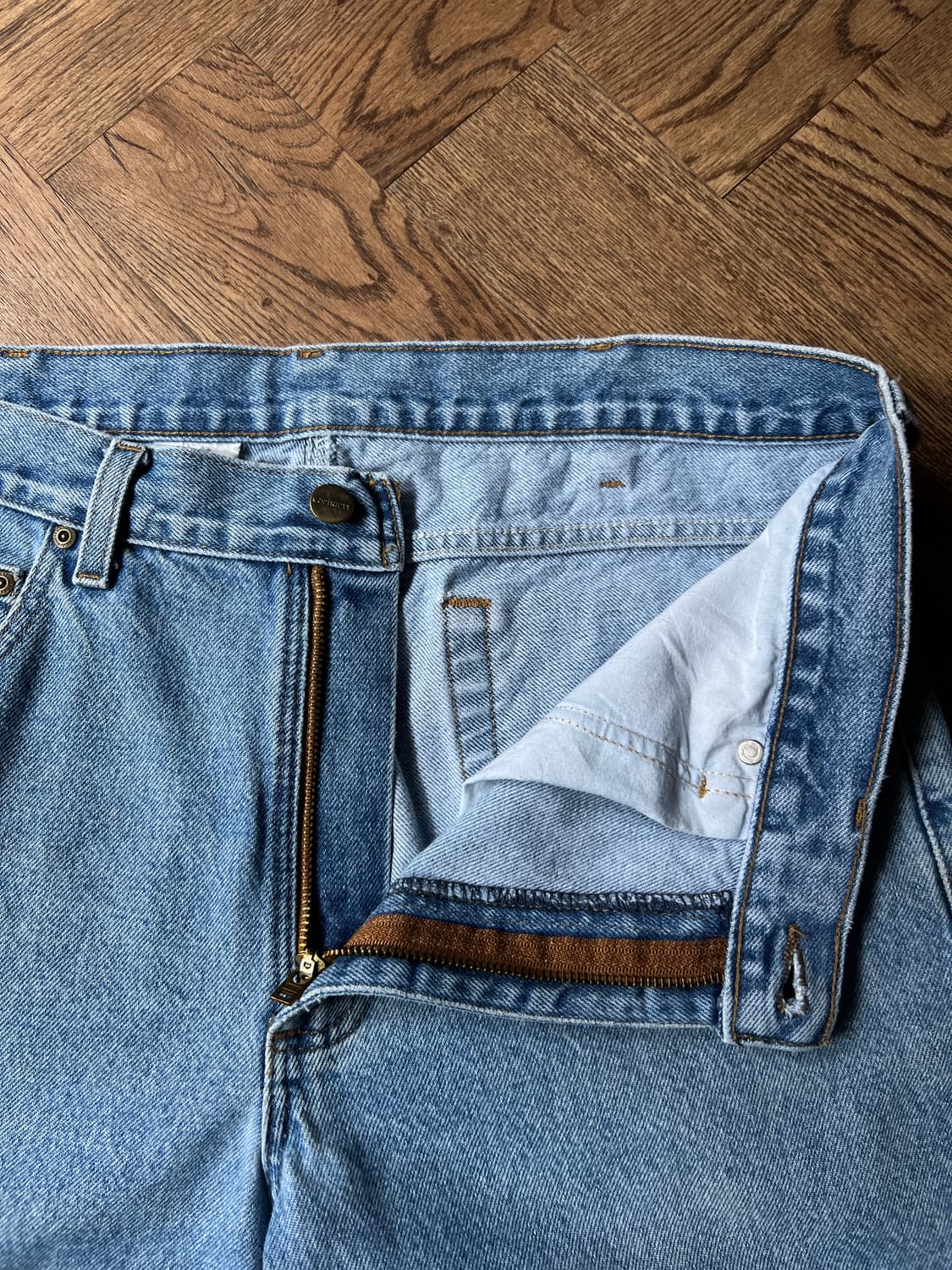 [35]칼하트 USA 빈티지 워싱 워크 데님 팬츠 상품이미지3