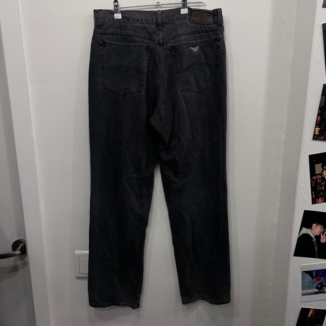 아르마니 진스 와펜 레귤러핏 회청 데님팬츠 상품이미지5