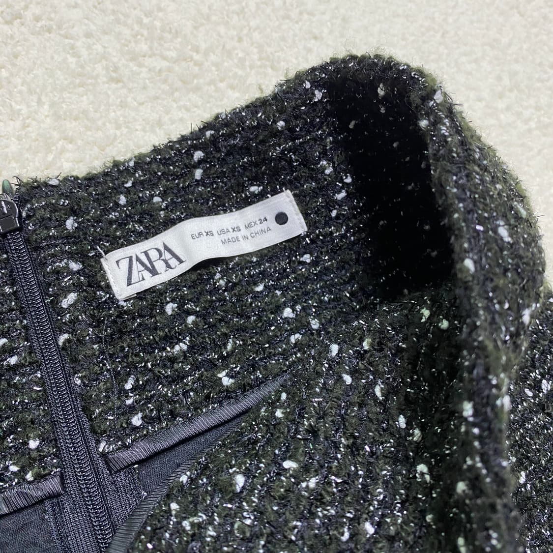ZARA 자라 트위드 보석 버튼 스커트 상품이미지8