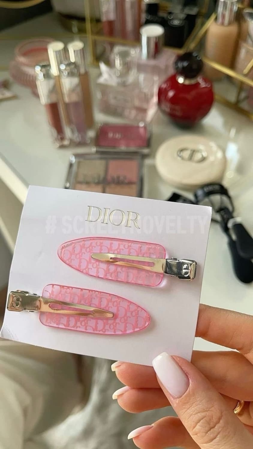 디올뷰티 헤어클립 핑크 세트 (2ps) 상품이미지7