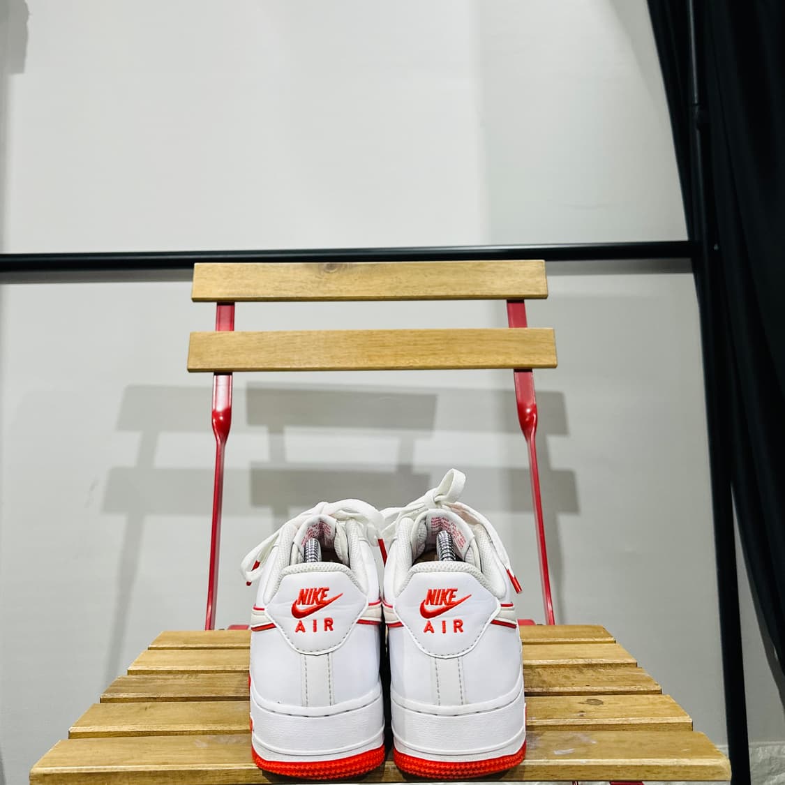 250) 나이키 운동화 남녀 공용 신발 에어 포스 1 로우 피칸테 레드 상품이미지4