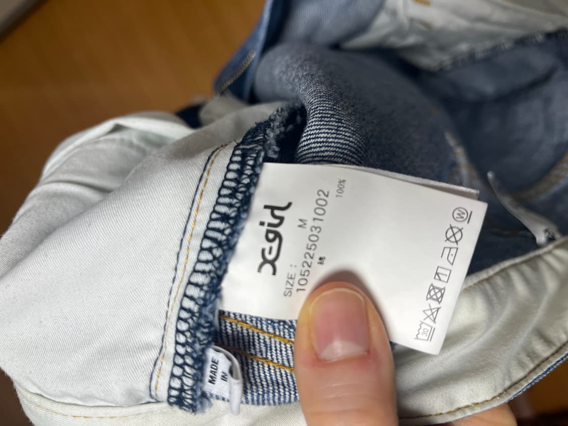 X-girl 워싱 데님 M사이즈 상품이미지6