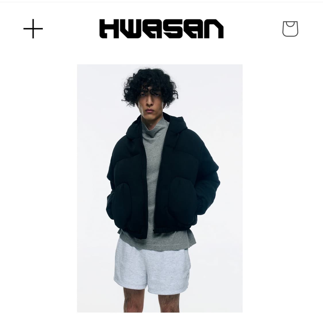 [나야와시 윈터 착용]  화산 텔레토비 버블 재킷 패딩 블랙 S 상품이미지9