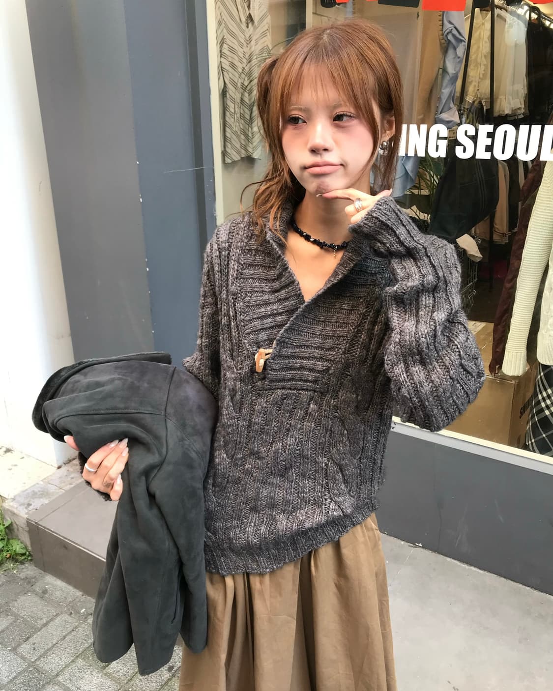 🦛베이직 무스탕 코디 🦛 상품이미지2