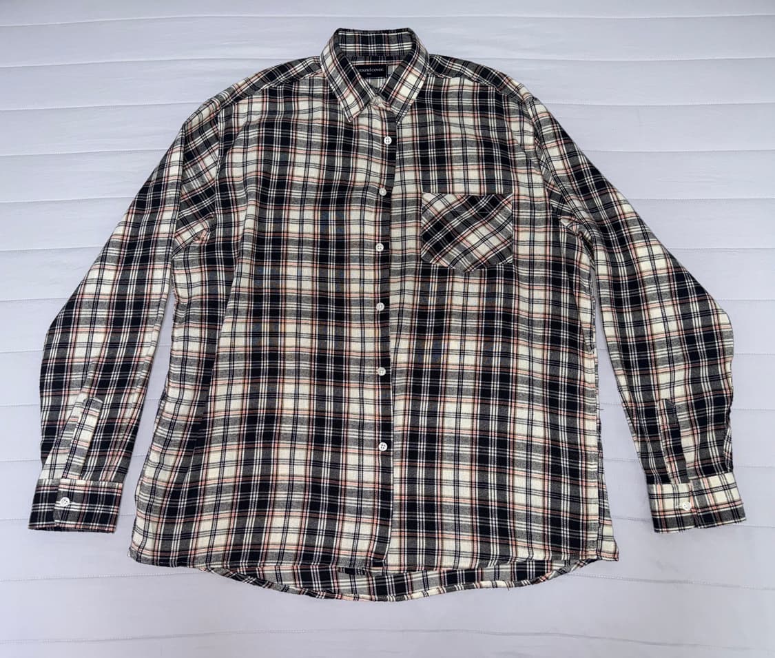 어커버 컨트리 빈티지 오버핏 체크 셔츠 상품이미지1
