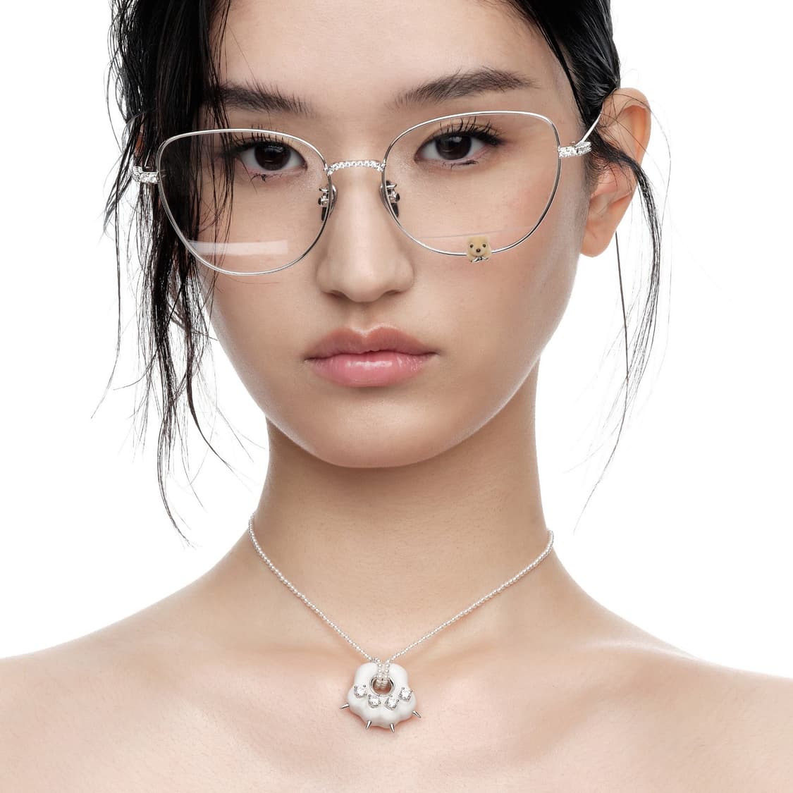위민 YVMIN 25fw 젬스톤 베어 안경 상품이미지1