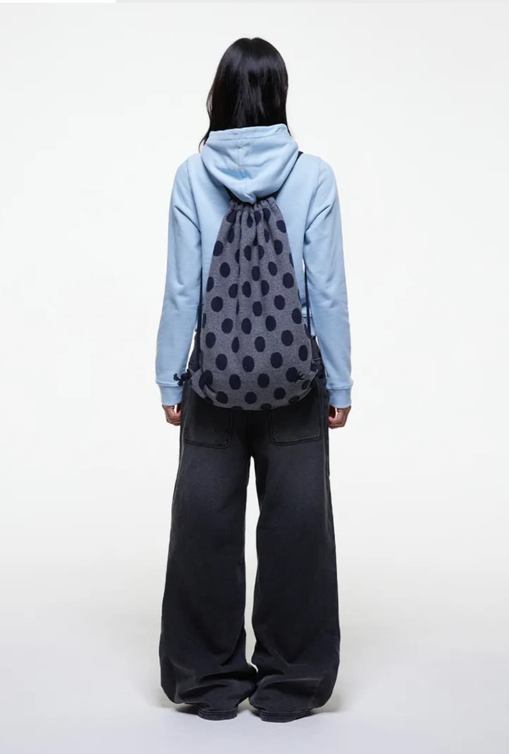 TCM dot gym sack (charcoal) 상품이미지3