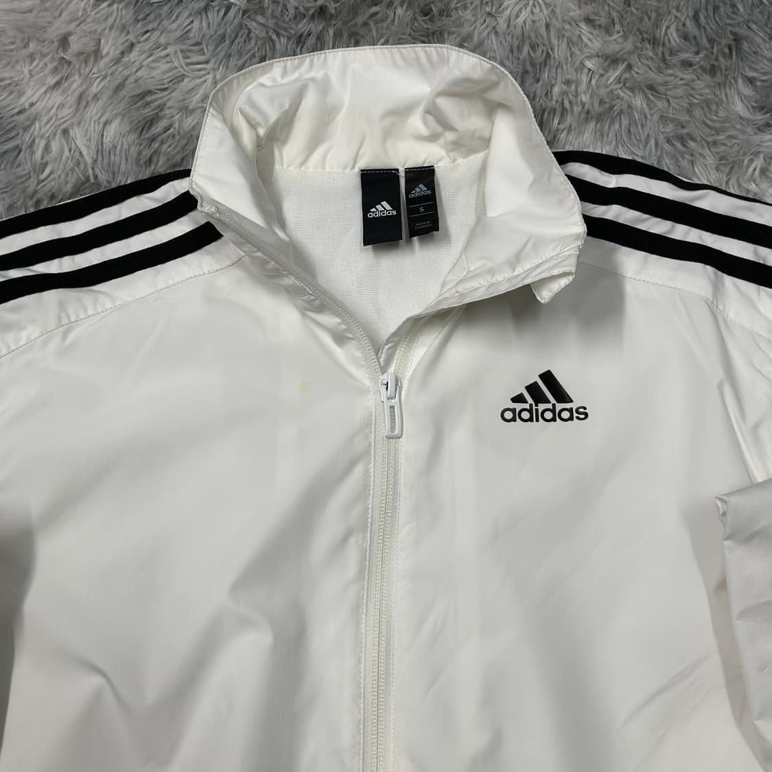 아디다스 클리마스톰 화이트 바람막이 상품이미지2