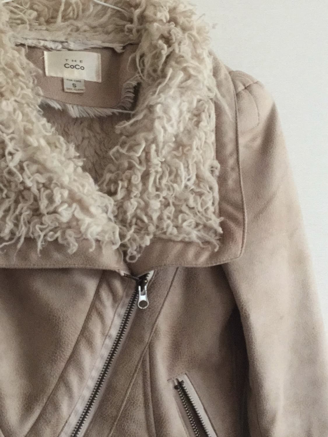 The coco Shearling-Style Biker Jacket 상품이미지3