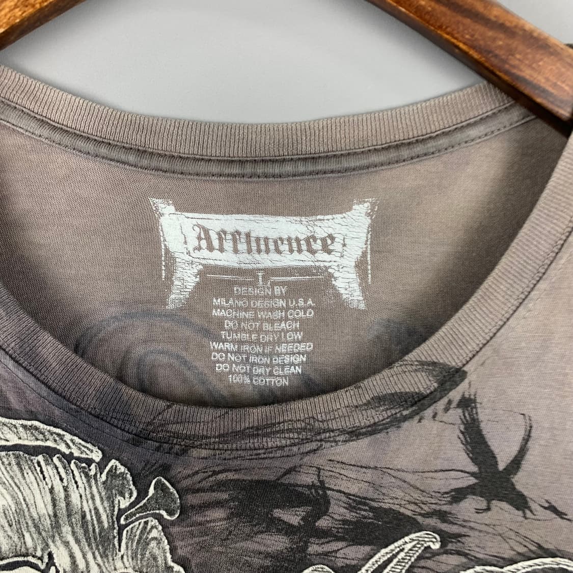 Vintage y2k 와투케 스컬 롱슬리브 티셔츠 상품이미지6