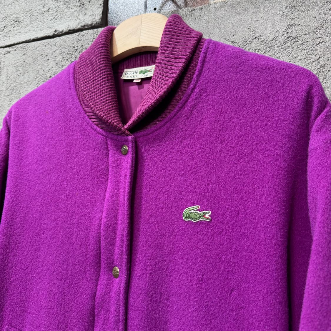80s 라코스테 퍼플 블루종 자켓 (S)   상품이미지3