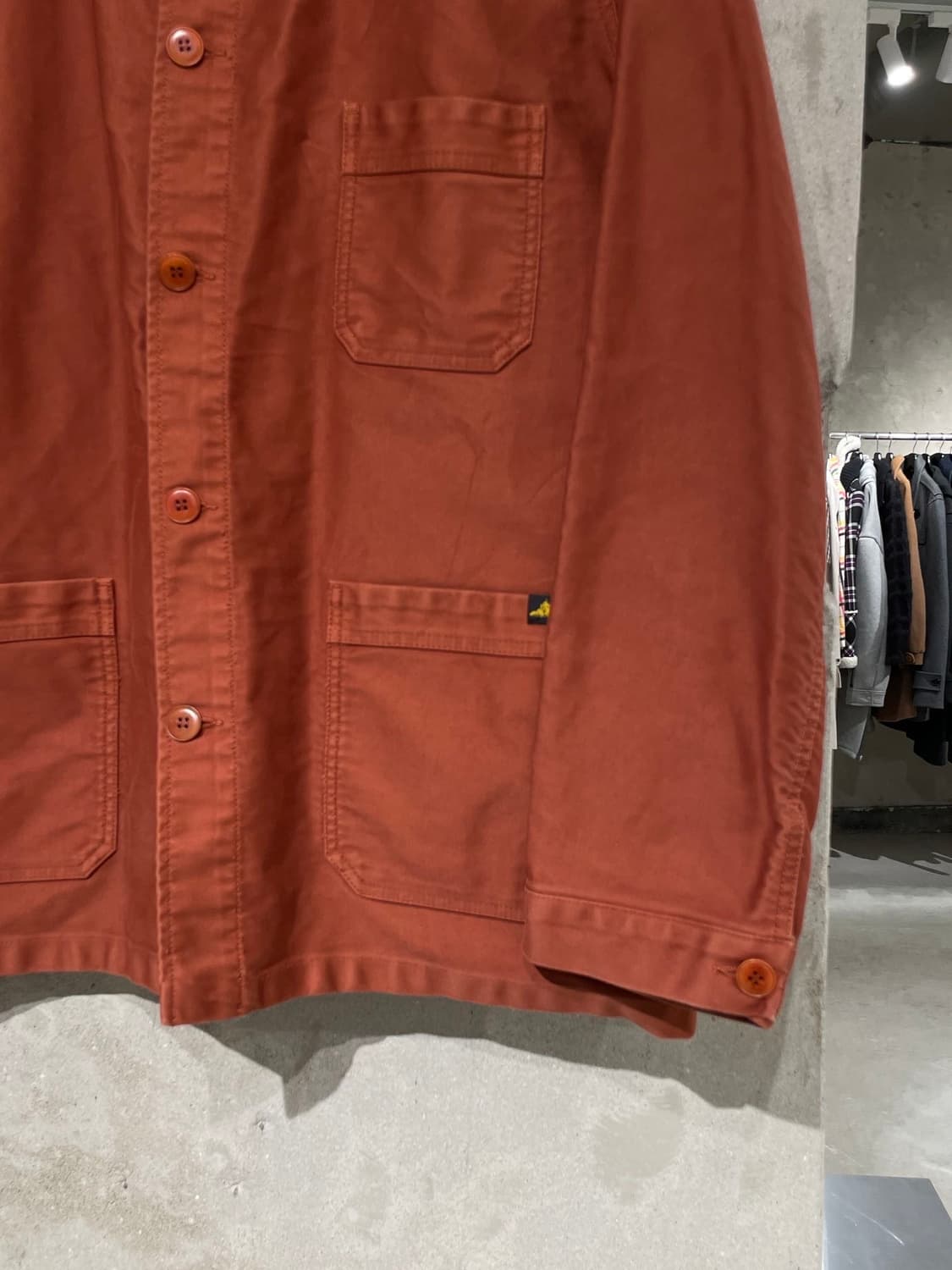 르몽생미셸 레디쉬 브라운 코튼 오버 워크 자켓 상품이미지5