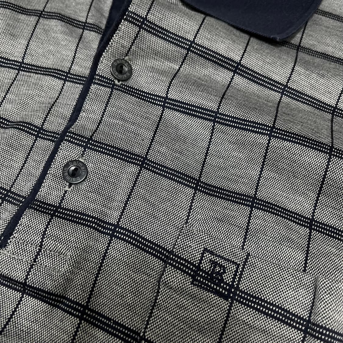 발망 파리 체크 반팔 카라티 L/100 상품이미지5