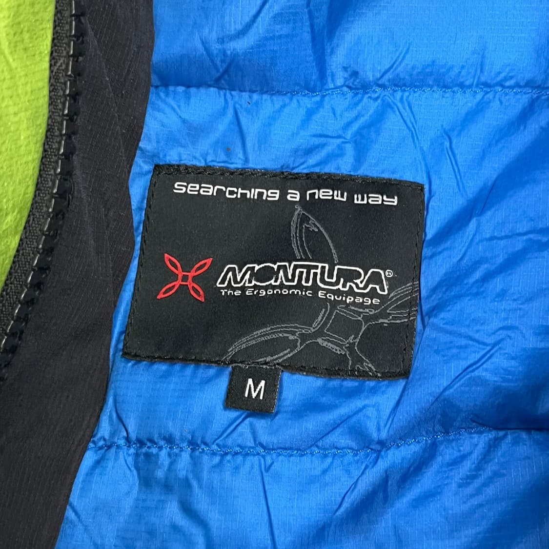 [정품/M] 몬츄라 패딩 자켓 그린 블랙 b19 상품이미지5