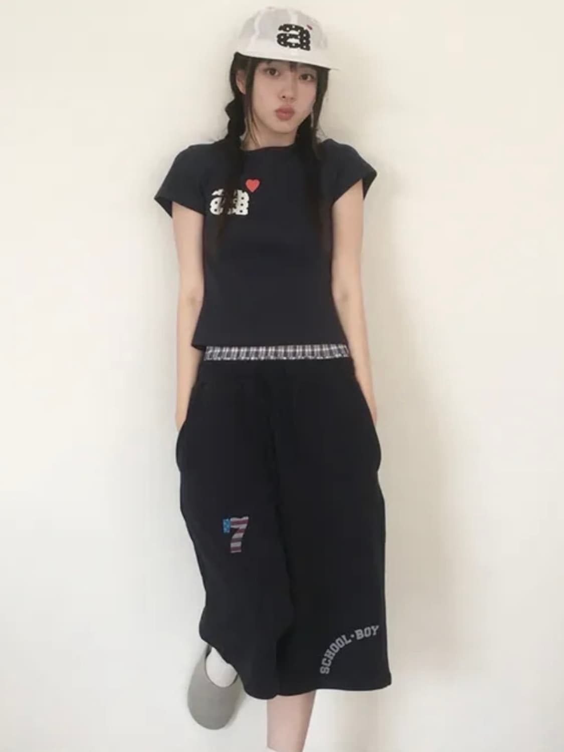 에이이에이이 TRUNK LAYERED SWEATSHORTS [NAVY] 상품이미지2