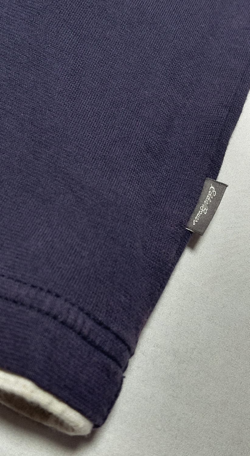 [M] 에디바우어 페이크 레이어드 헨리넥 티셔츠 (네이비) 상품이미지5