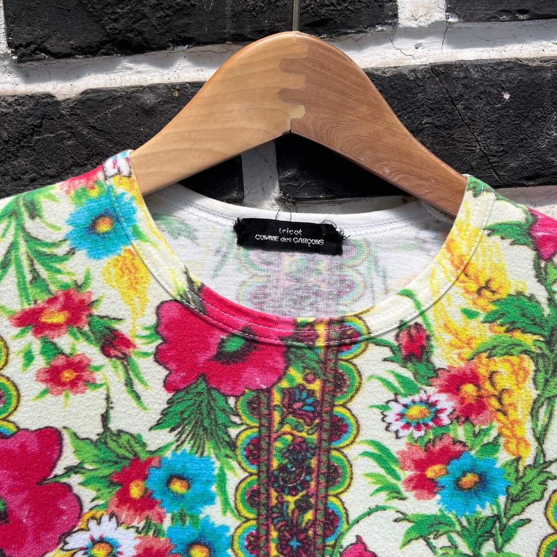 00s 꼼데가르송 플라워 티셔츠 상품이미지2